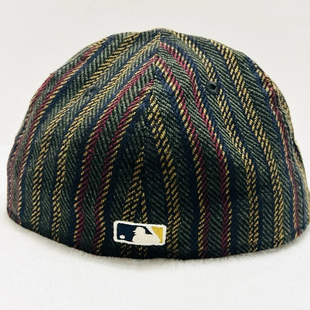 New Era Pittsburgh Pirates Herringbone 59FIFTY Fitted Hat Cap 7 1/8‎ Brown MLB
